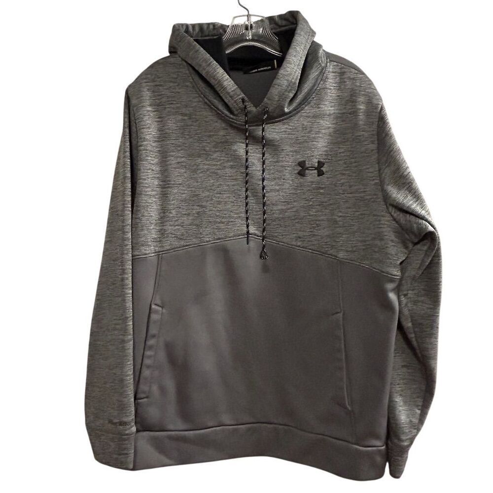 Under Armour Men's Storm Fleece Hoodie Gray Pullover‎ Size L